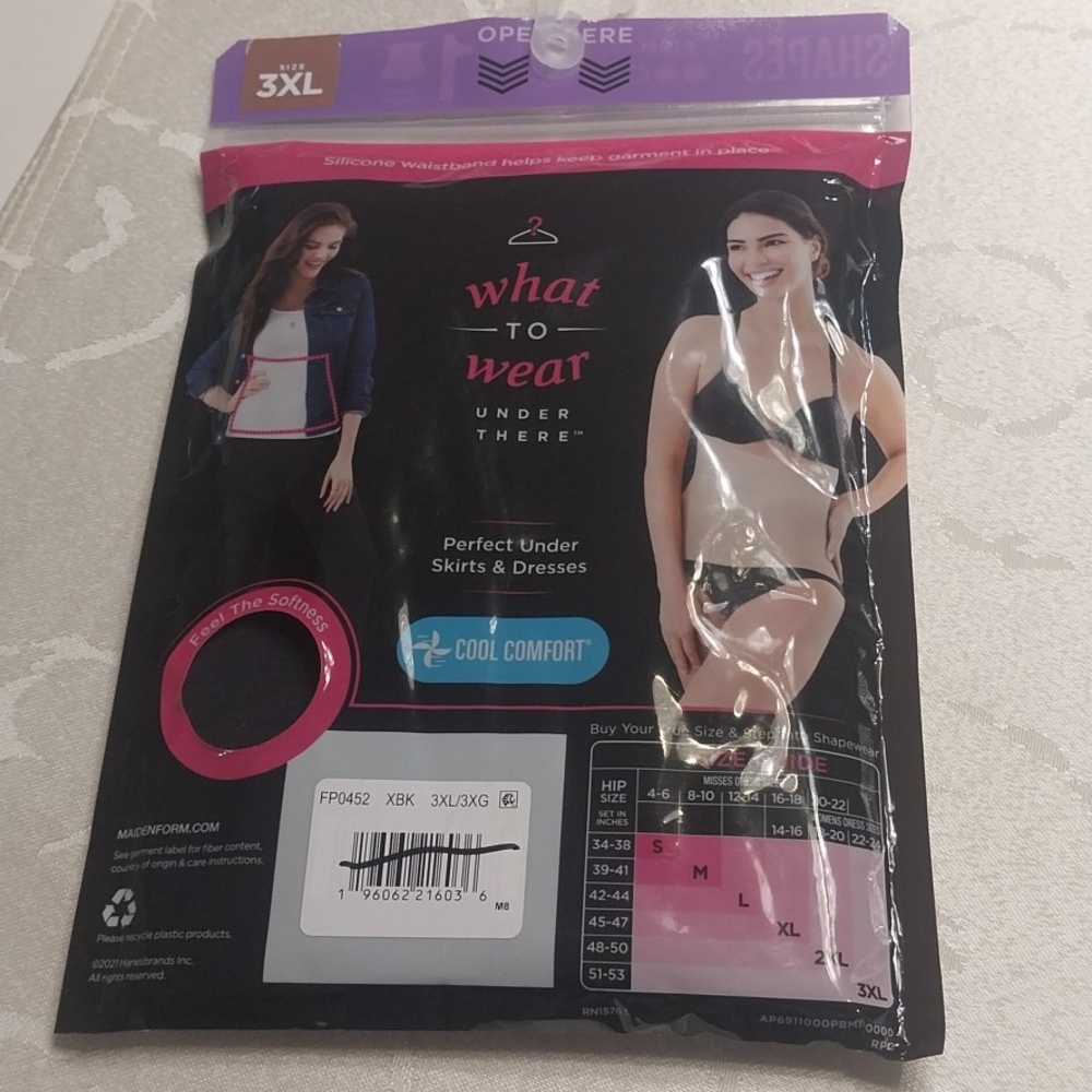 Maidenform Flexees NWT Women's Waist Nipper Shape Firm Control FP0452 Black 3XL - Picture 3 of 8